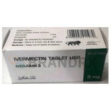Iverjohn 3 mg Johnlee Pharmaceuticals